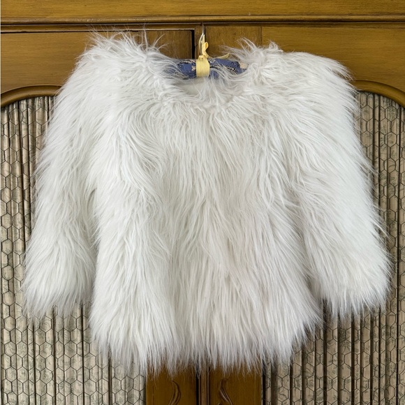 Vintage Winter White Fur Cropped Top - Picture 5 of 6